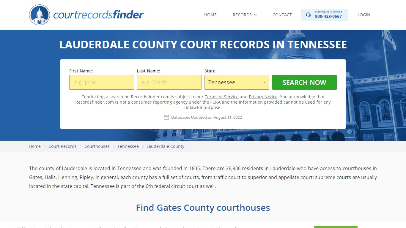 Lauderdale County, TN Court Records - Find Lauderdale ...